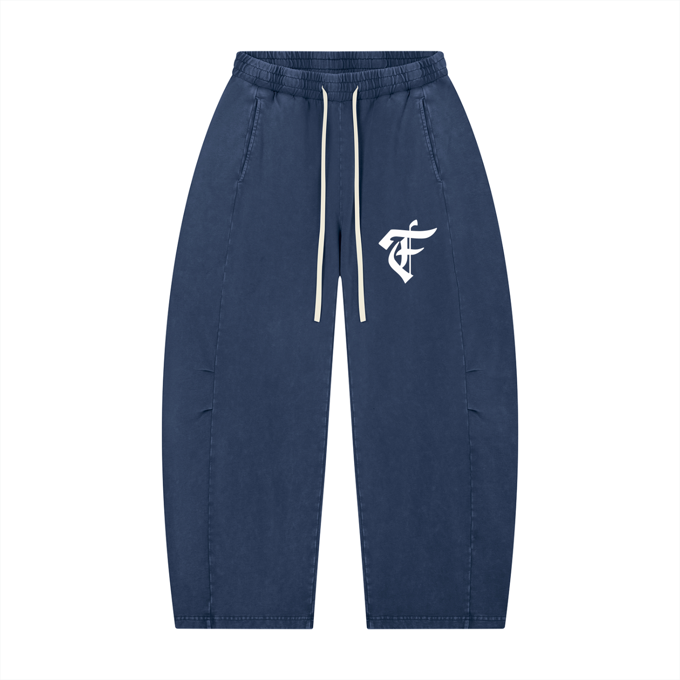 'F' Barrel Joggers Washed