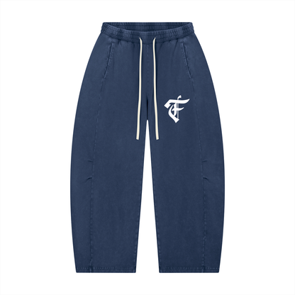 'F' Barrel Joggers Washed