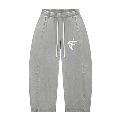 'F' Barrel Joggers Washed