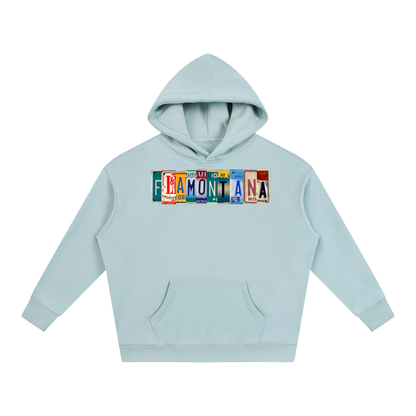 Flamontana Car Plate Graphic Hoodie
