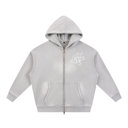 'F' Toon Faded Boxy Hoodie