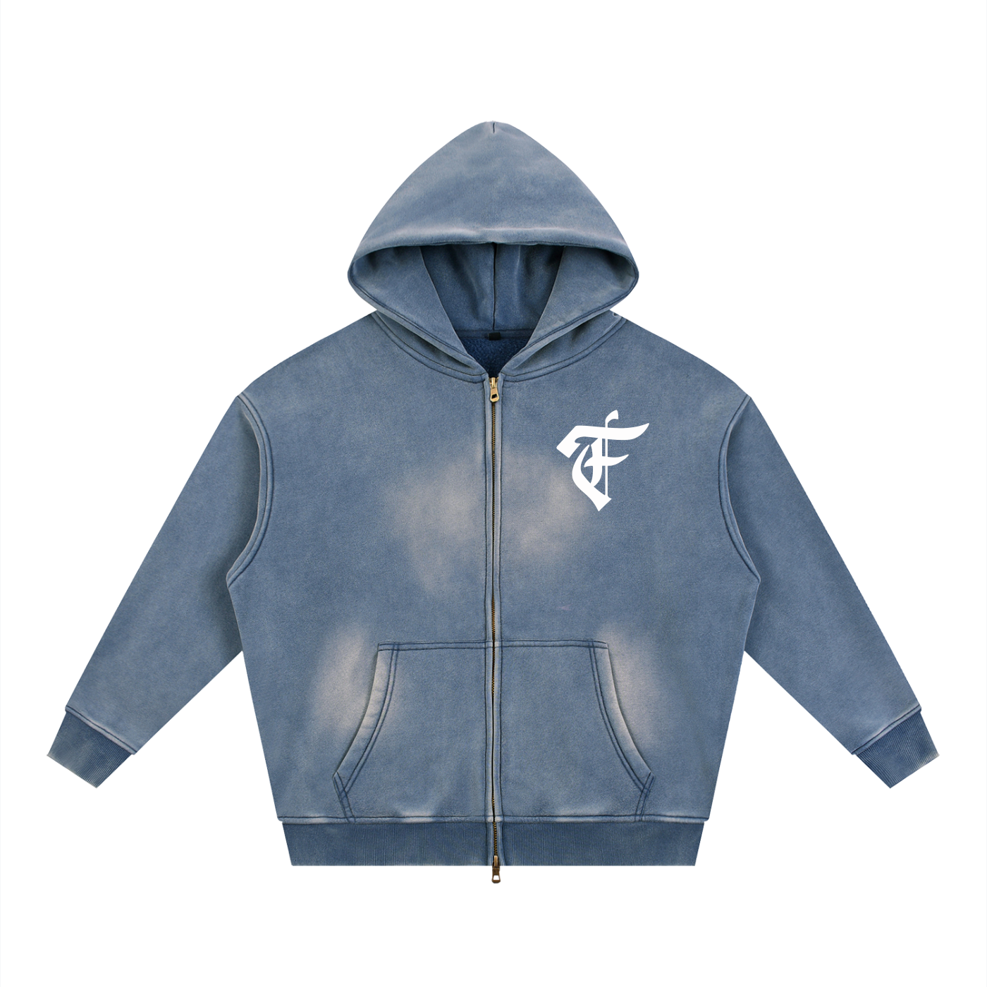 'F' Faded Boxy Hoodie