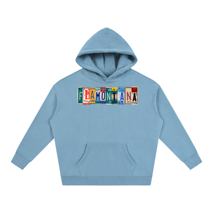 Flamontana Car Plate Graphic Hoodie