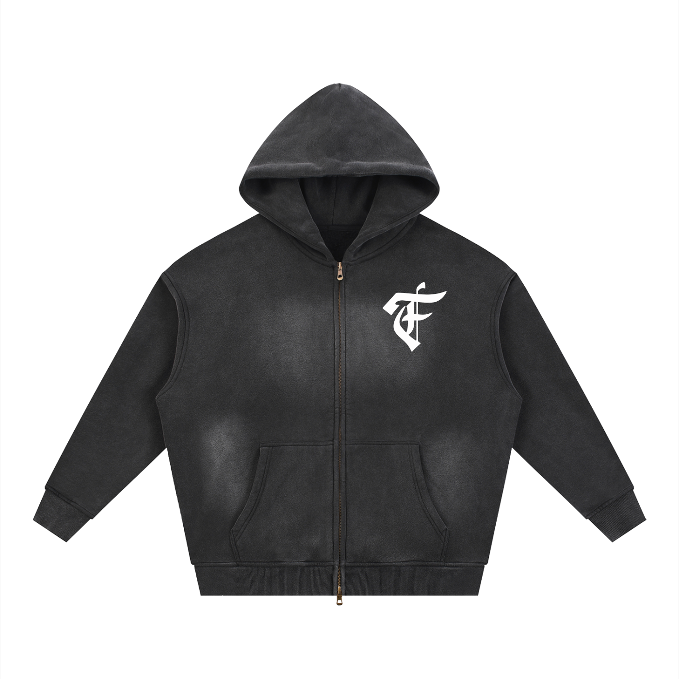 'F' Faded Boxy Hoodie