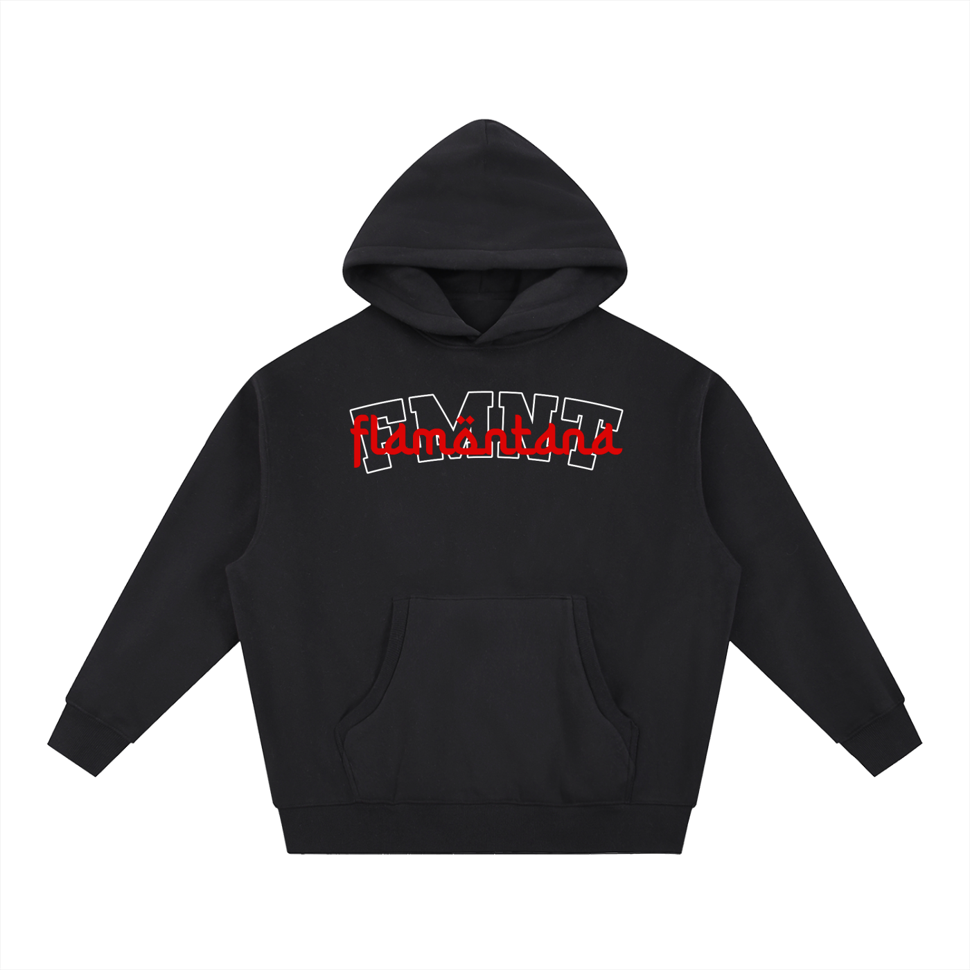 FMNT Boxy Hoodie Black