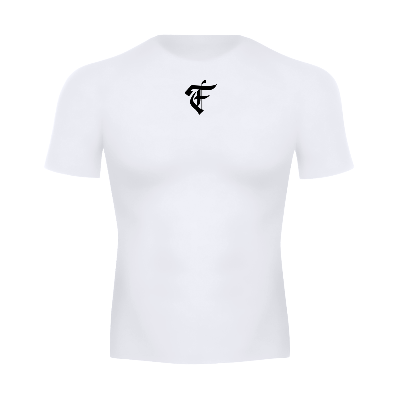 'F' Compression Shirt White