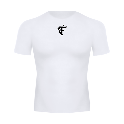 'F' Compression Shirt White
