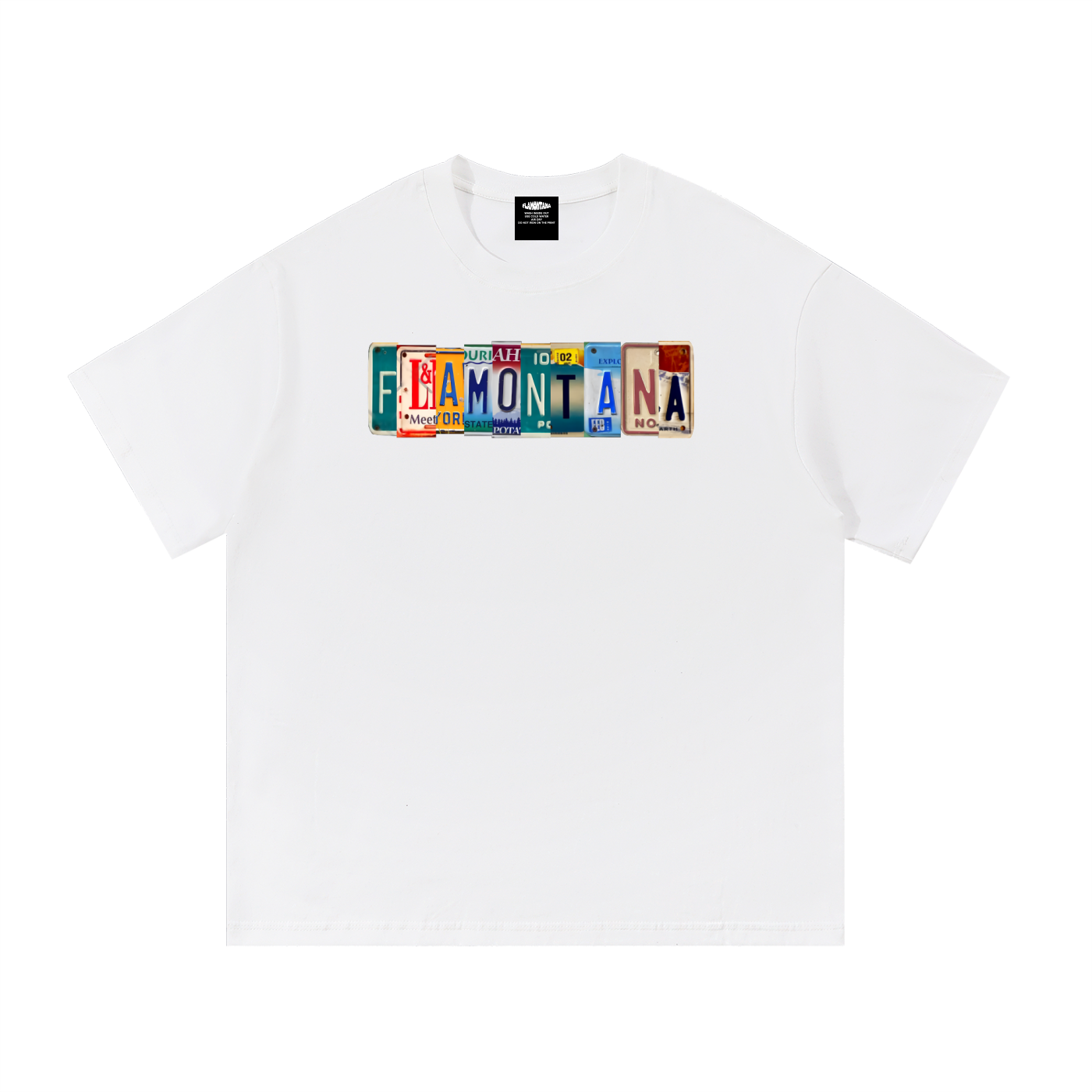 Flamontana Car Plate Graphic Shirt