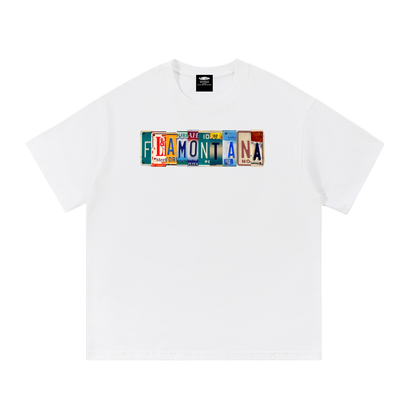 Flamontana Car Plate Graphic Shirt
