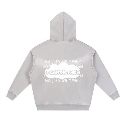 'F' Toon Faded Boxy Hoodie