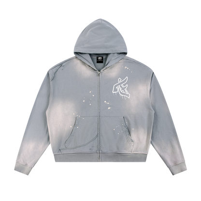 Meltin' F Frayed Hoodie