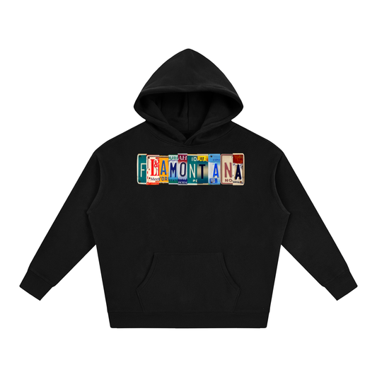 Flamontana Car Plate Graphic Hoodie