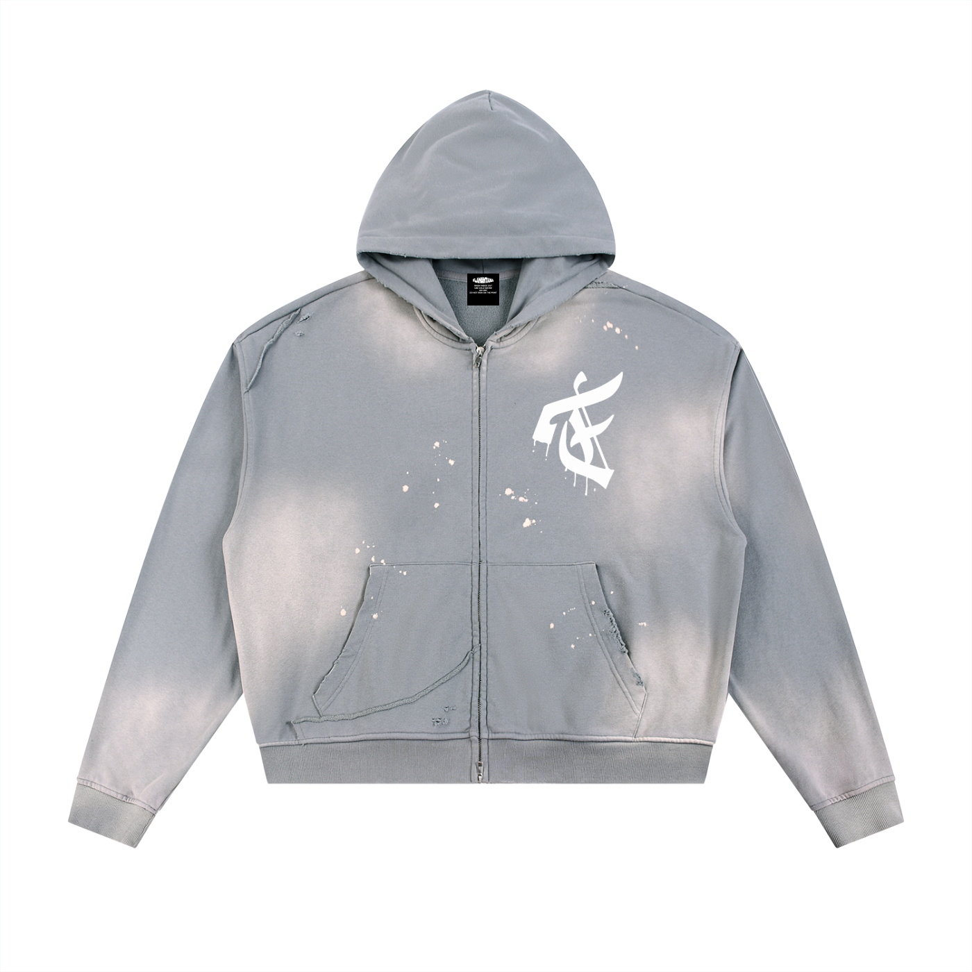 Meltin' F Faded Hoodie