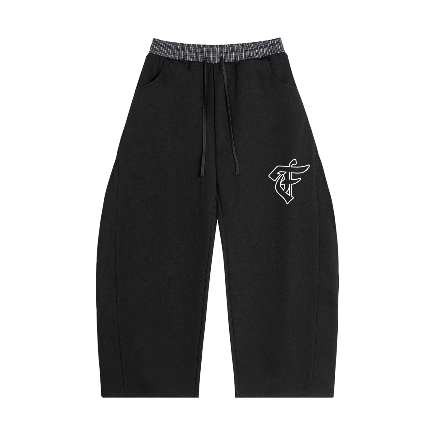 'F' Plaid Joggers