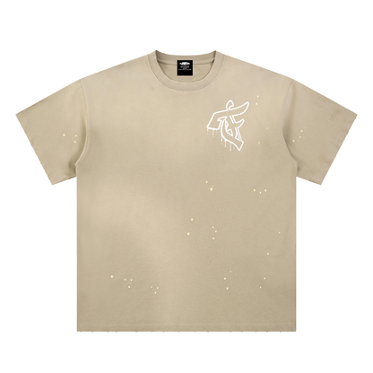 'F' Frayed N Sprayed Shirt