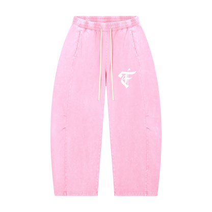 'F' Barrel Joggers Washed