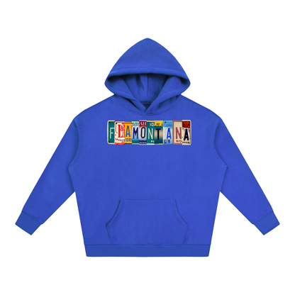 Flamontana Car Plate Graphic Hoodie