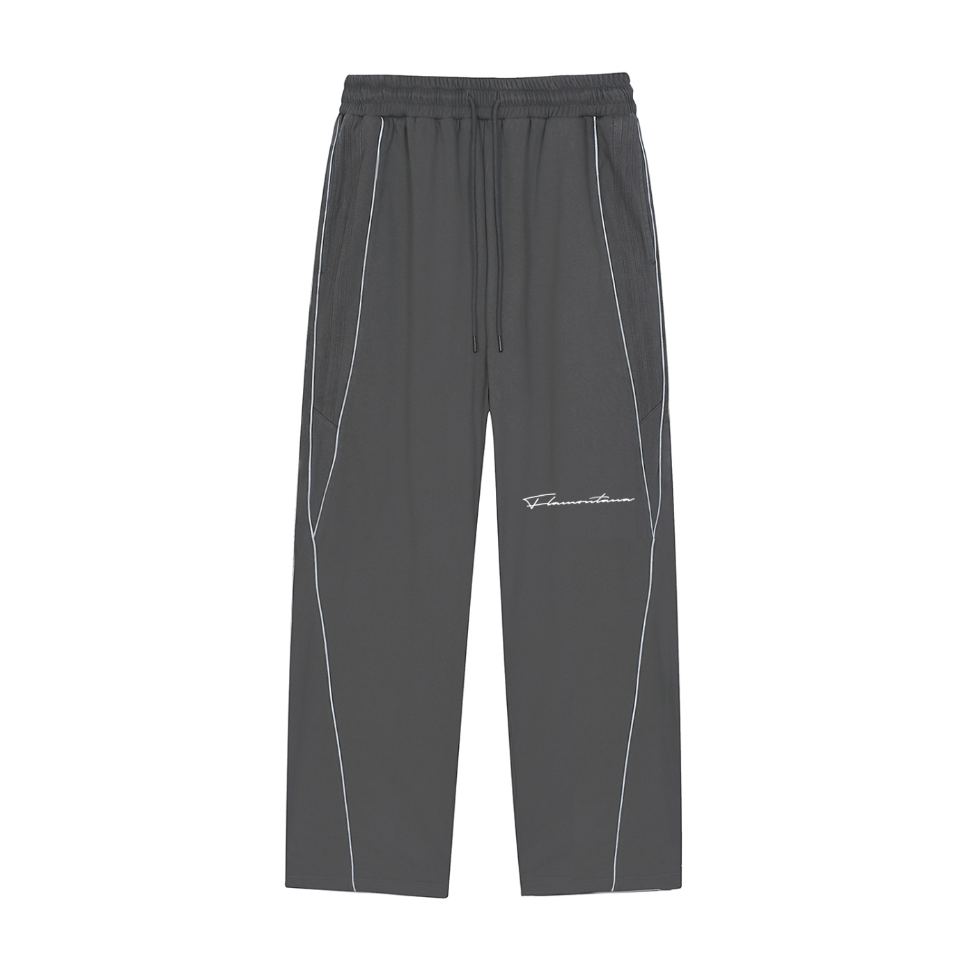 Flamontana Grey Reflective Piped Tracksuit