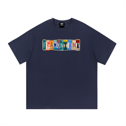 Flamontana Car Plate Graphic Shirt