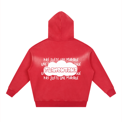 'F' Toon Faded Boxy Hoodie
