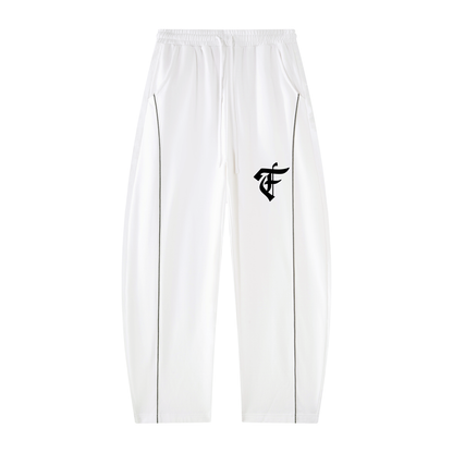 'F' Contrast Barrel Joggers