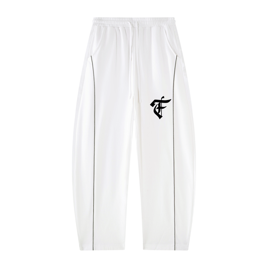 'F' Contrast Barrel Joggers