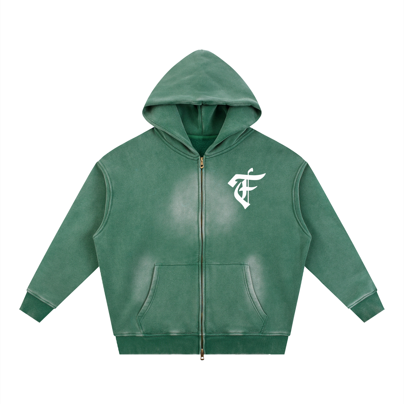 'F' Faded Boxy Hoodie