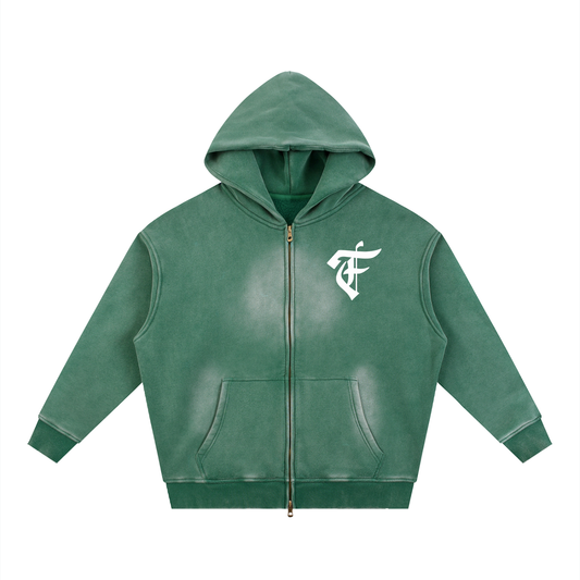 'F' Faded Boxy Hoodie