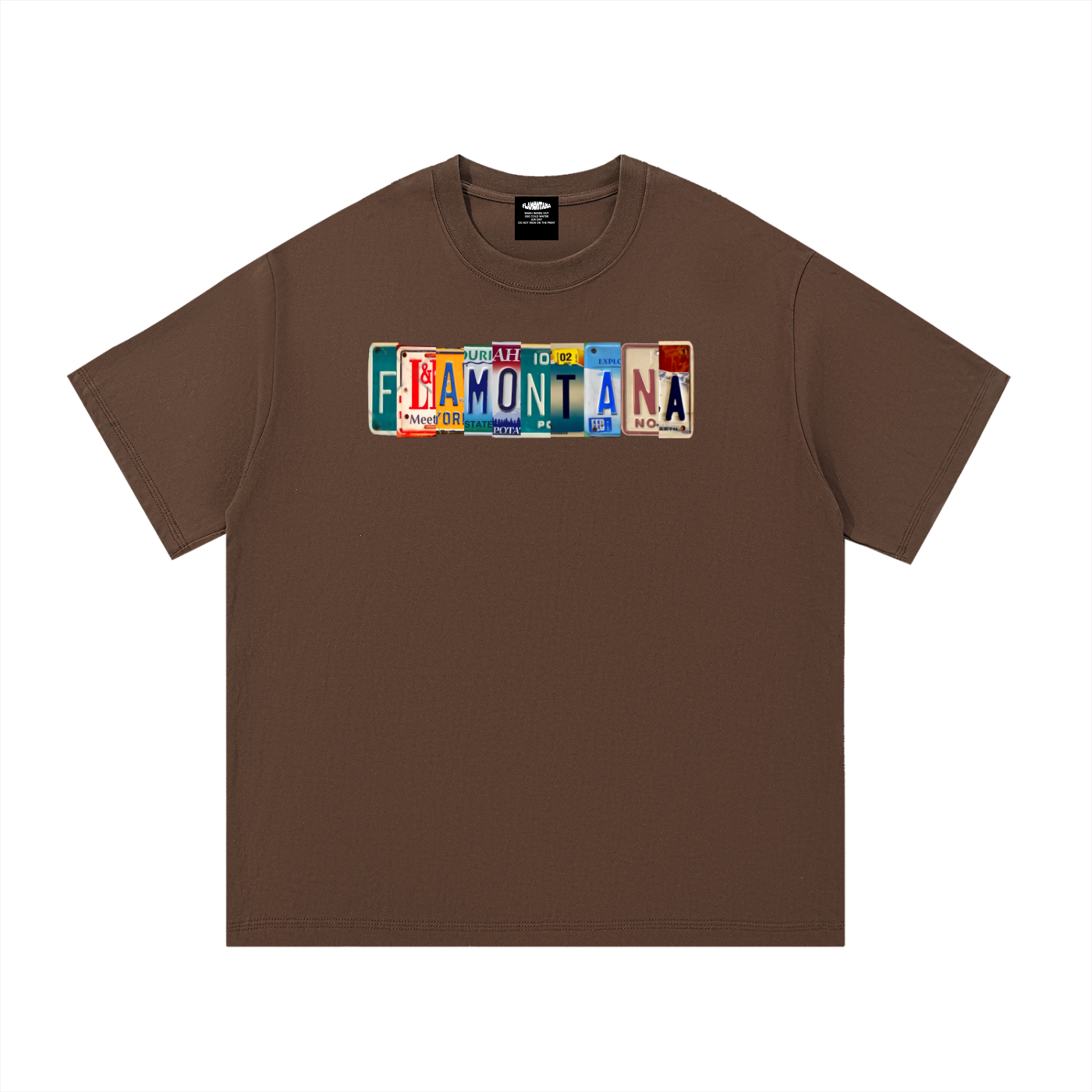 Flamontana Car Plate Graphic Shirt