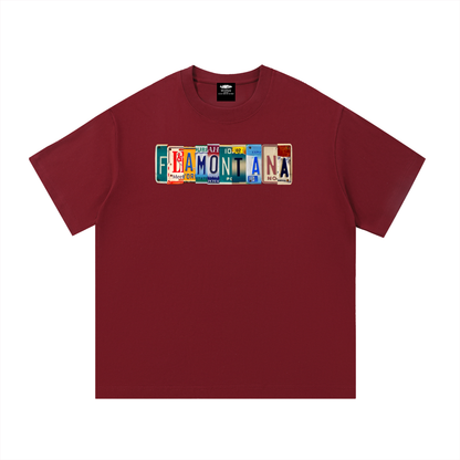Flamontana Car Plate Graphic Shirt