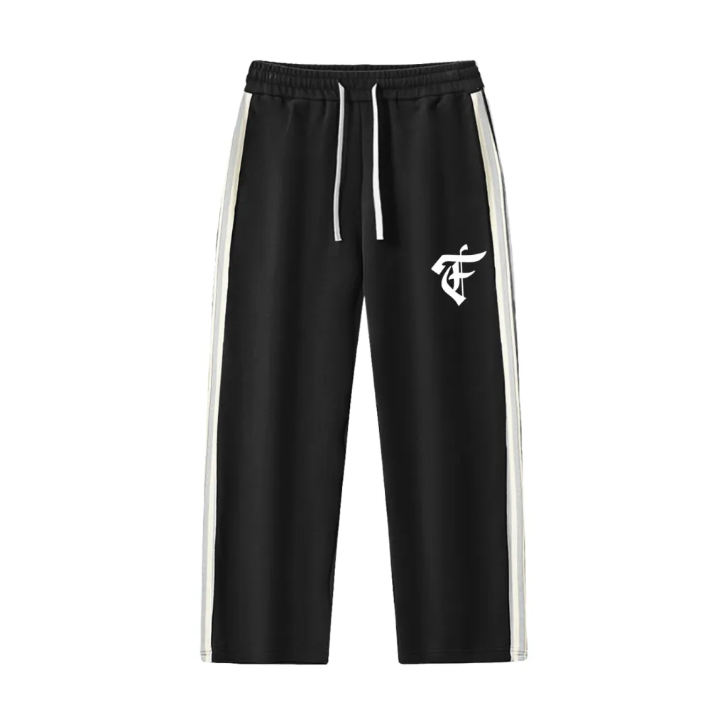 'F' Contrast Stripe Joggers