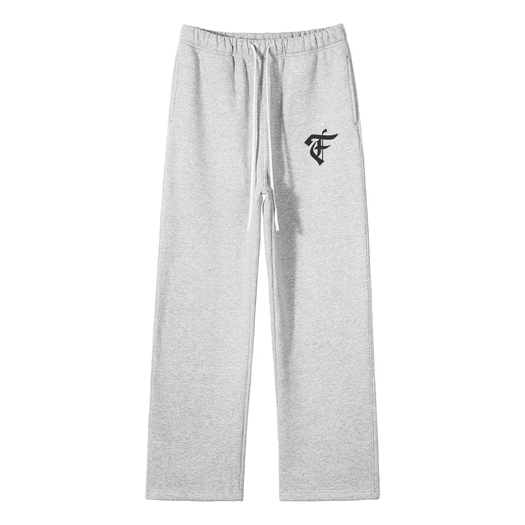 'F' Logo Uncuffed Joggers