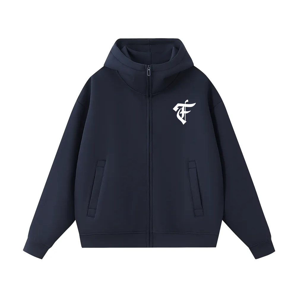 'F' Neck Insulated Hoodie
