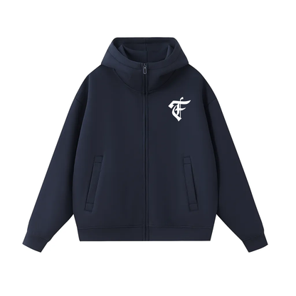'F' Neck Insulated Hoodie