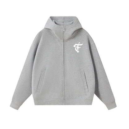 'F' Neck Insulated Hoodie