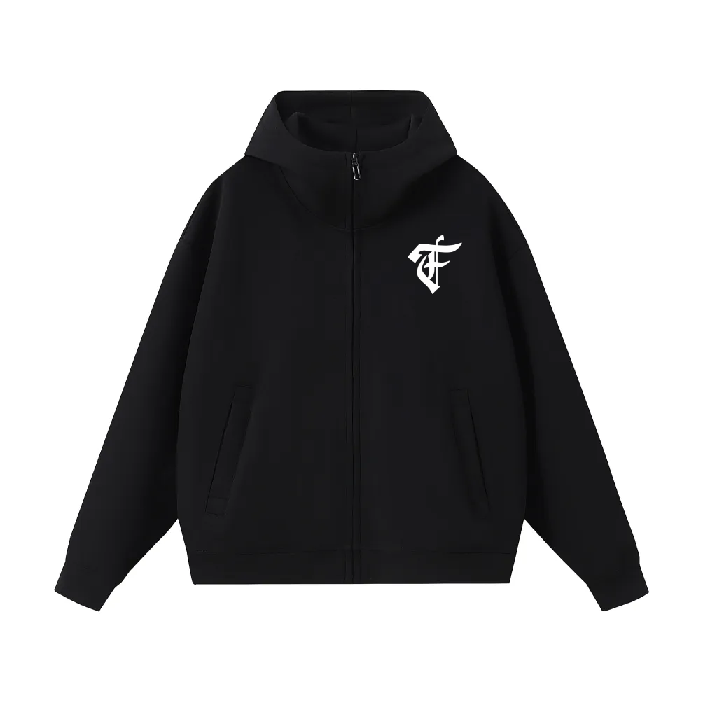 'F' Neck Insulated Hoodie