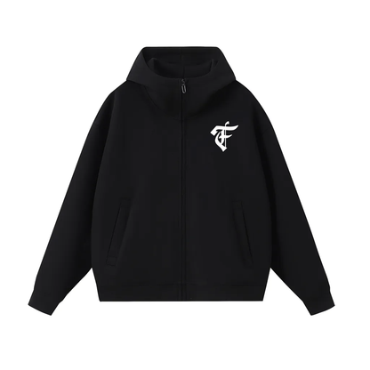 'F' Neck Insulated Hoodie