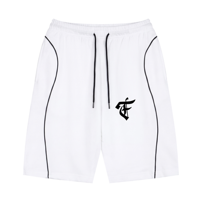 'F' White Piped Set