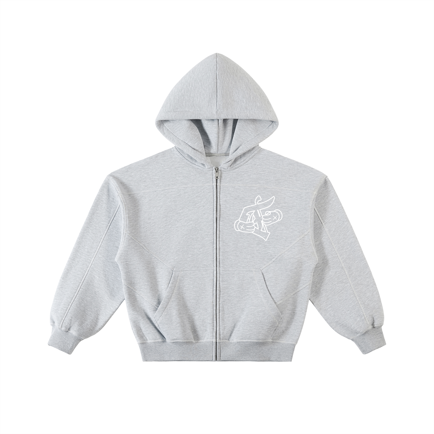 'F' Contrast Hoodie