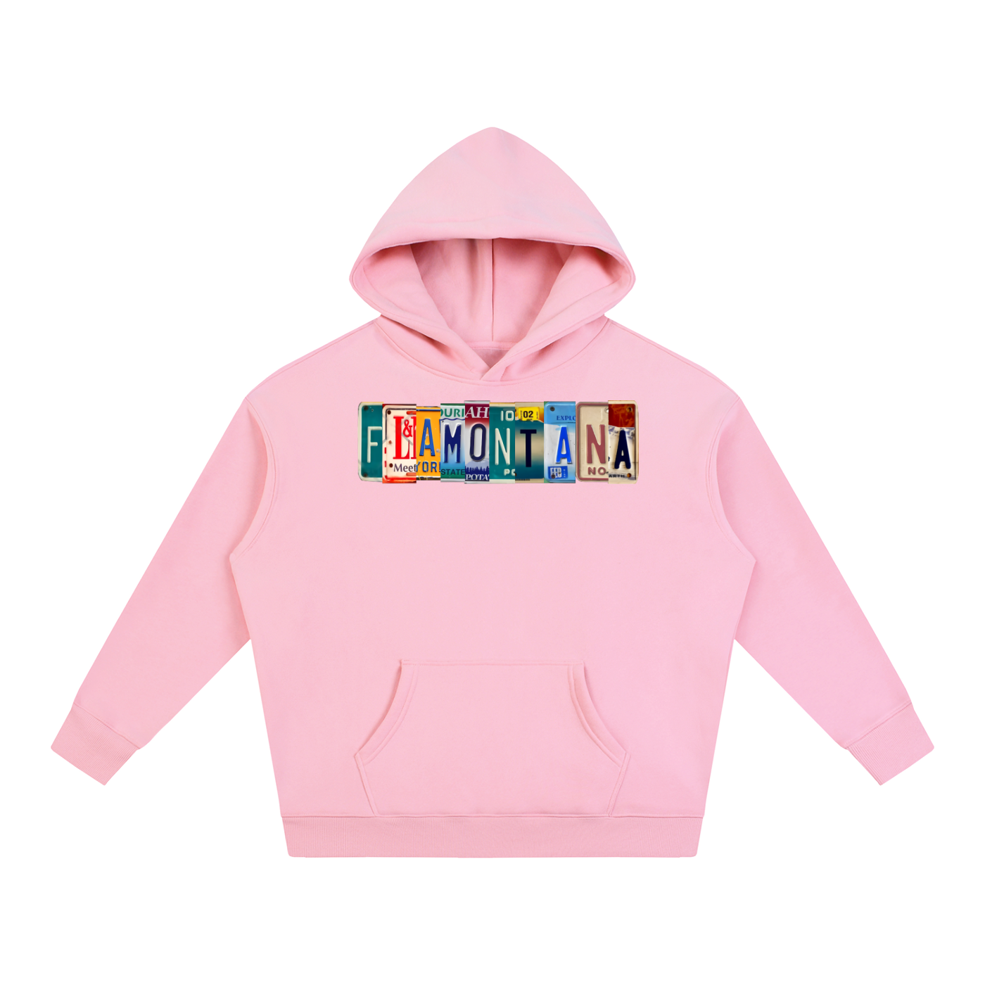 Flamontana Car Plate Graphic Hoodie