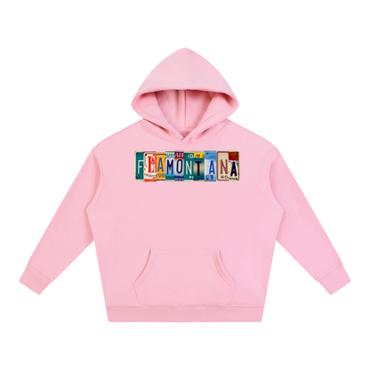 Flamontana Car Plate Graphic Hoodie