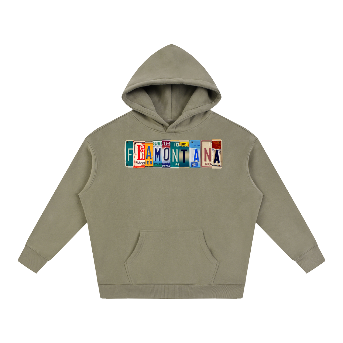 Flamontana Car Plate Graphic Hoodie