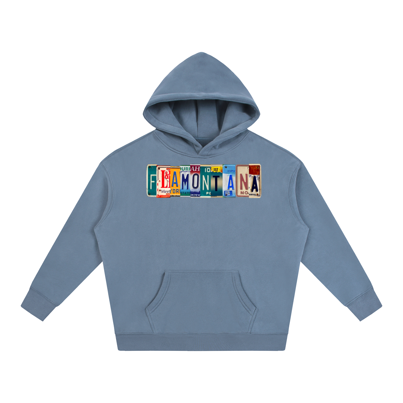 Flamontana Car Plate Graphic Hoodie