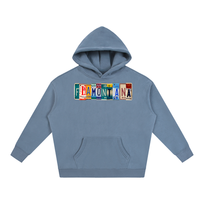 Flamontana Car Plate Graphic Hoodie