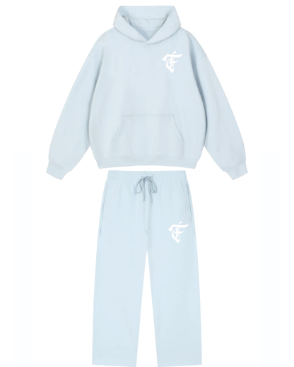 'F' Baby Blue Set