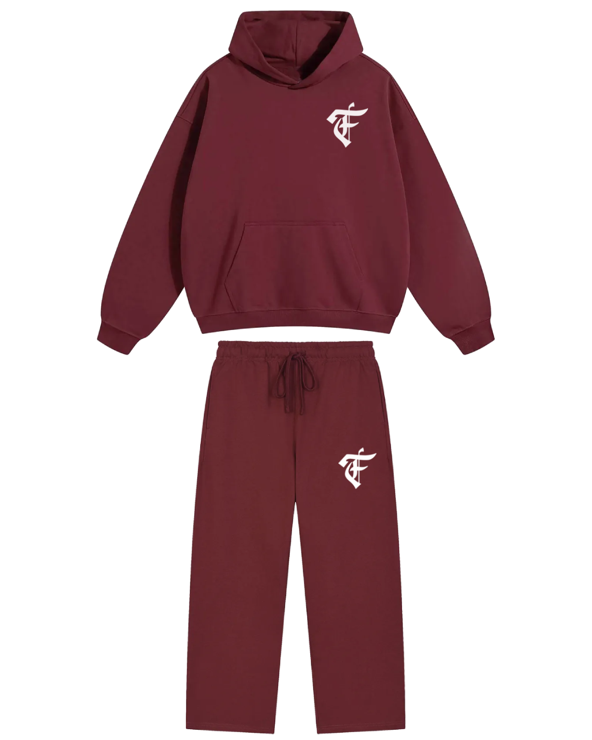 'F' Burgundy Set