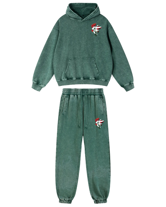 'F' LaRose Green Washed Set