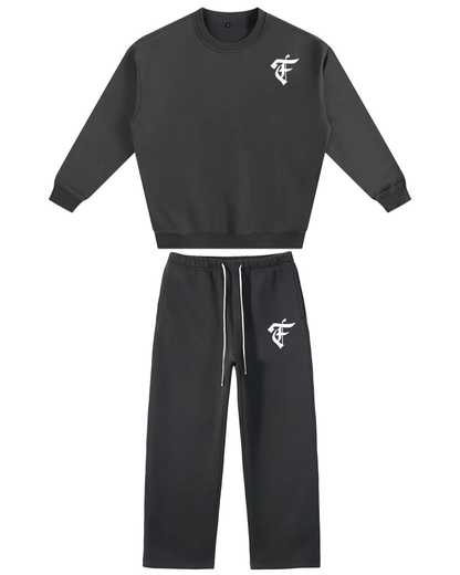 'F' Logo Dark Gray Set