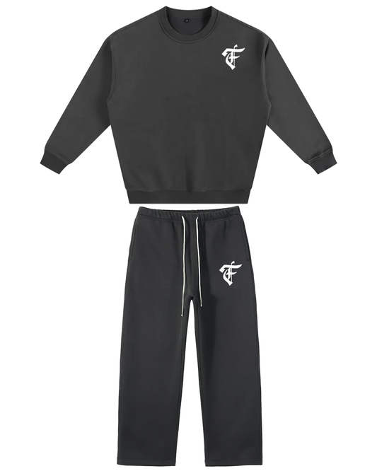 'F' Logo Dark Gray Set