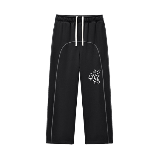 'Meltin F' Reverse Stitched Joggers